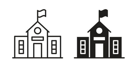 school icon concept vector illustration. logotype icon designs