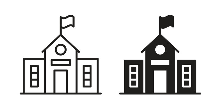 school icon concept vector illustration. logotype icon designs