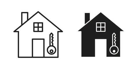 Selling or rent home icon concept vector illustration. logotype icon designs