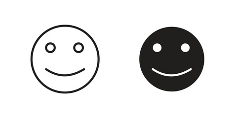 Fototapeta premium Smile wink icon concept vector illustration. logotype icon designs