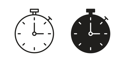 Stopwatch icon concept vector illustration. logotype icon designs
