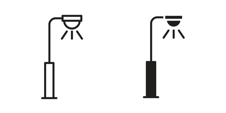 Street light icon concept vector illustration. logotype icon designs