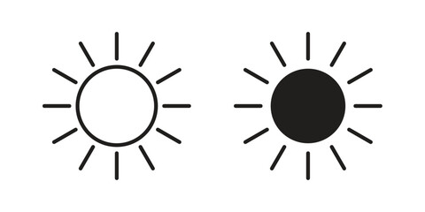 Sun icon concept vector illustration. logotype icon designs