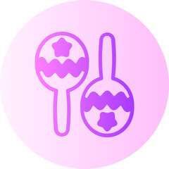 maracas gradient icon