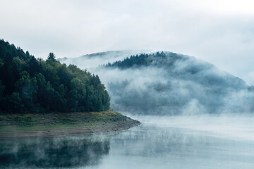 Scenic Lake in a National Park Surrounded by Nature