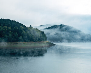 Scenic Lake in a National Park Surrounded by Nature