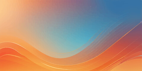 Abstract colorful background vector illustration featuring bright orange and yellow wavy motion lines with a fiery texture design