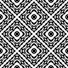 Obraz premium Abstract texture for fabric print, clotht,card, table cloth,tapestry, furniture, banner, cover, invitation, decoration, wrapping.Seamless repeating pattern. Black and white color.