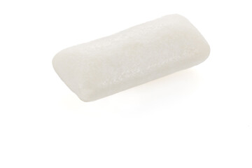 Chewing gum pads isolated on a white background. Full depth of field. Close-up