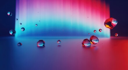 Abstract background with geometric shapes and vibrant light