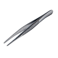 Precision stainless steel tweezers for beauty, medical, or crafting applications requiring delicate handling and accuracy, perfect for detail work