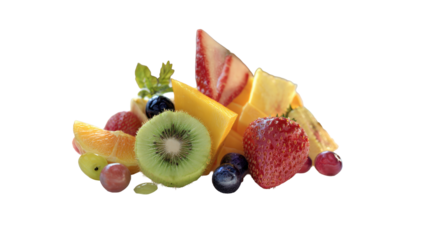 Vibrant fruit medley bursting with fresh flavors, a healthy and delicious arrangement of nature's sweetest treats for your culinary creations