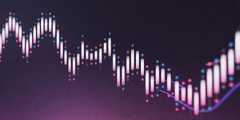 Stock market investment trading graph growth.Investment finance chart,stock market business and exchange financial growth graph. financial chart.