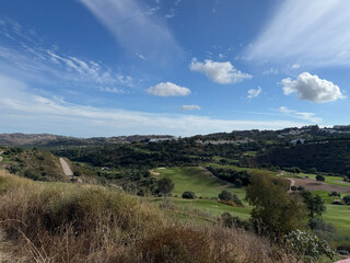 Naklejka premium Golf curse landscape