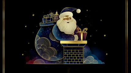 Cheerful Santa Claus