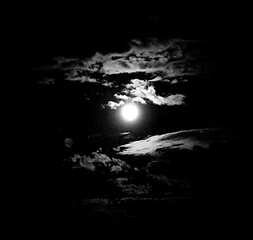Moon in the dark
