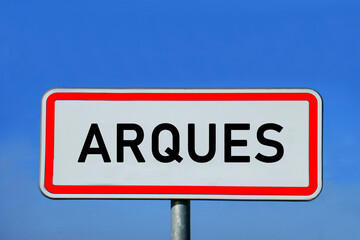 Ortsschild Arques