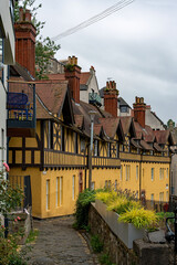 Fachwerkhaus in Dean Village in Edinburgh in Schottland 