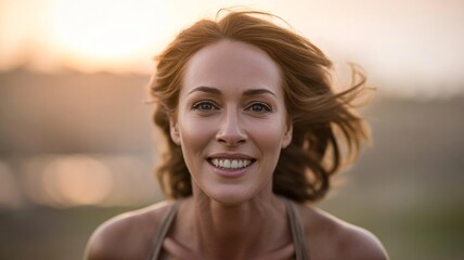 Active movement and body strength during training. Mental health, sports, evening jog, movement, life