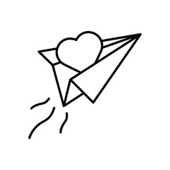 Sending Love vector icon