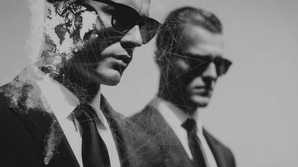 Two professionals standing atop a skyscraper overlook a futuristic cityscape at sunrise, representing career growth and global opportunities