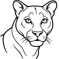 Cougar Silhouette Vector