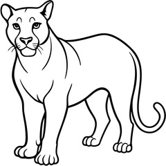 Cougar Silhouette Vector