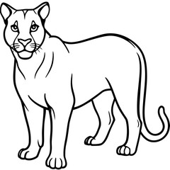 Cougar Silhouette Vector