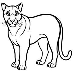 Cougar Silhouette Vector