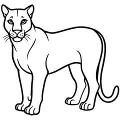Cougar Silhouette Vector