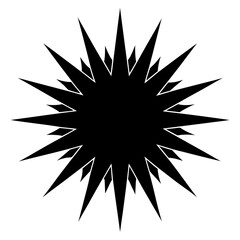 Abstract Radiant Vector Illustration – Clean Silhouette Artwork