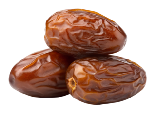 dates isolated on transparent white background full depth of field clipping path