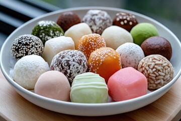 Close-Up of Freshly Baked Traditional Sweets for Lunar New Year