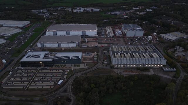 Cata center facilities, building exteriors in Cardiff, Wales, United Kingdom.