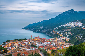 Vietri Sul Mare, Italy town skyline on the Amalfi Coast 1486