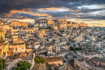 Matera, Italy overlooking Sassi di Matera 1454