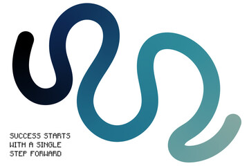 Abstract Gradient Ribbon Waves &mdash; Colorful 3D Curve Line Pattern Background. Gradient Ribbon Waves. Vector Squiggle Graphic Shapes. Abstract Color Lines Pattern.