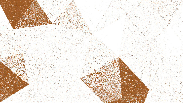 Brown dotted polygon abstract background with artistic grain texture, geometric low poly shading, modern digital design for elegant layouts, decoration and contemporary vector graphics