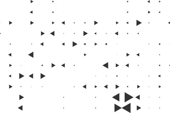Abstract triangle arrow dotted pattern background with scattered geometric direction shapes, modern minimal halftone texture for tech design, motion graphics and clean digital layouts