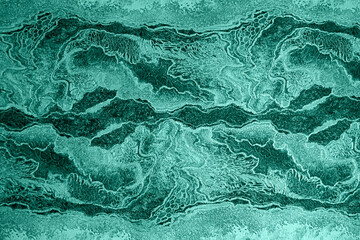 Teal abstract texture with flowing waves and marbled patterns for design and background use