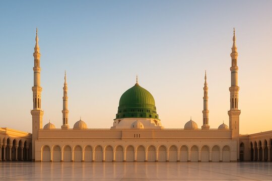 Al-Masjid an-Nabawi | Madina Mosque, Islamic Architecture, Holy Historic Mosque, Prophet Mosque, Nabawi Mosque, Holy Landmark, Masjid e Nabawi, Madina Shareef, Saudi arabia, Medina, Madinah, Holy City