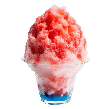snow cone shaved ice slushy red