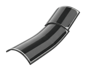 Industrial insights into carbon fiber component manufacturing process isolated on transparent background