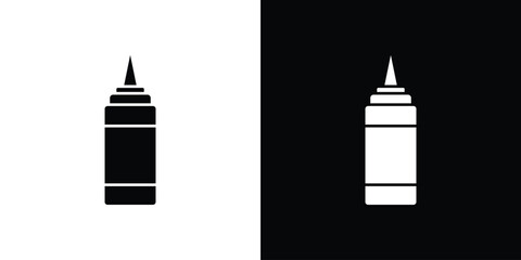 Sauce icons in black and white shilhouette style for App Ui