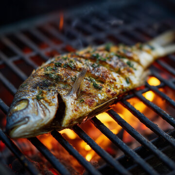 forelle, steckerlfisch, fisch, essen, grill, gesund, meeresfr&uuml;chte, frisch, mahl, gegrillt, absatzmarkt, kochen, k&ouml;stlich, feinschmecker, cook, geraucht, abendessen, sardine, fleisch, cooked, close up