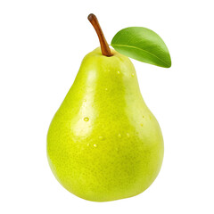 fresh pear fruit isolated on white or transparent png