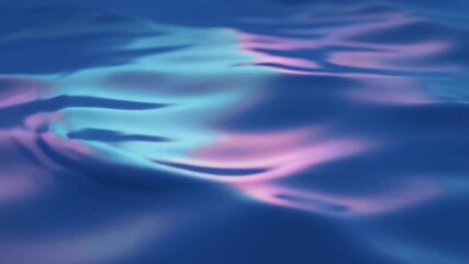 Abstract visualization of fluid dynamics with swirling blue and pink light patterns.