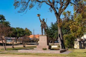 Benjamin Milam Statue in Cameron, Texas