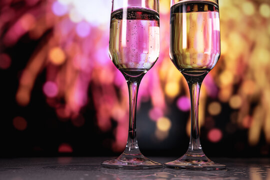 silent evening with colorful reflections, serene afterparty setting with sparkling lights and gentle mood - Powered by Adobe