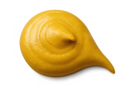 Spooning fresh yellow mustard sauce, a classic condiment, creating a rich texture swirl ready for cooking and ingredients
